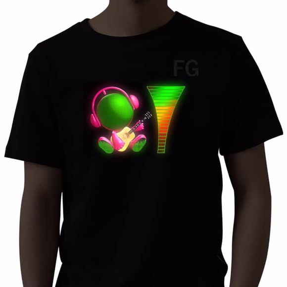 Led flashing t shirts - Picture 3 of 7